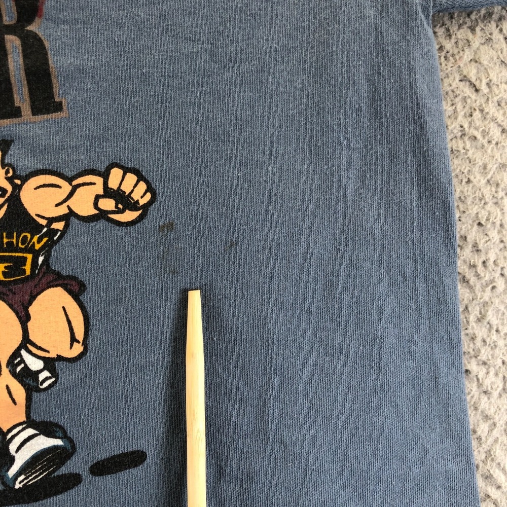 VTG Bad Boys Club Shirt Mens L Blue Stay Harder Go Deeper Last Longer 90s USA - Picture 8 of 13